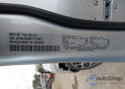 2026 Jeep Compass Limited z USA, uszkodzony, nr VIN 3C4NJDCN8TT177971